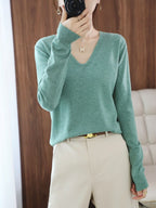 Suéter Casual Feminino Verde Claro