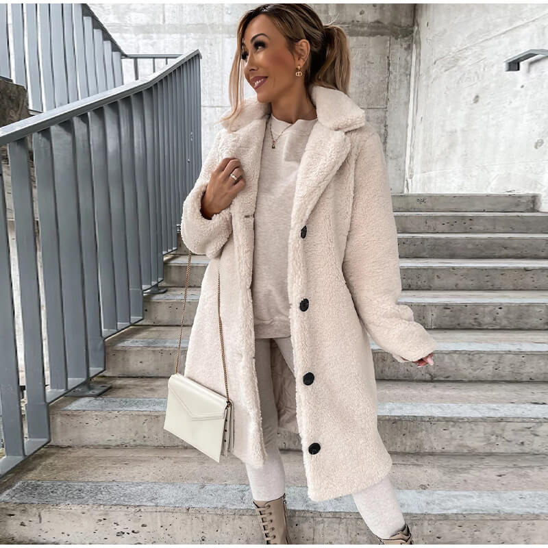 Casaco Feminino Longo Bege 3