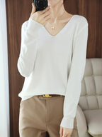 Suéter Casual Feminino Branco