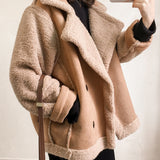 Casaco Feminino de Camurça e Pelinhos Corinne