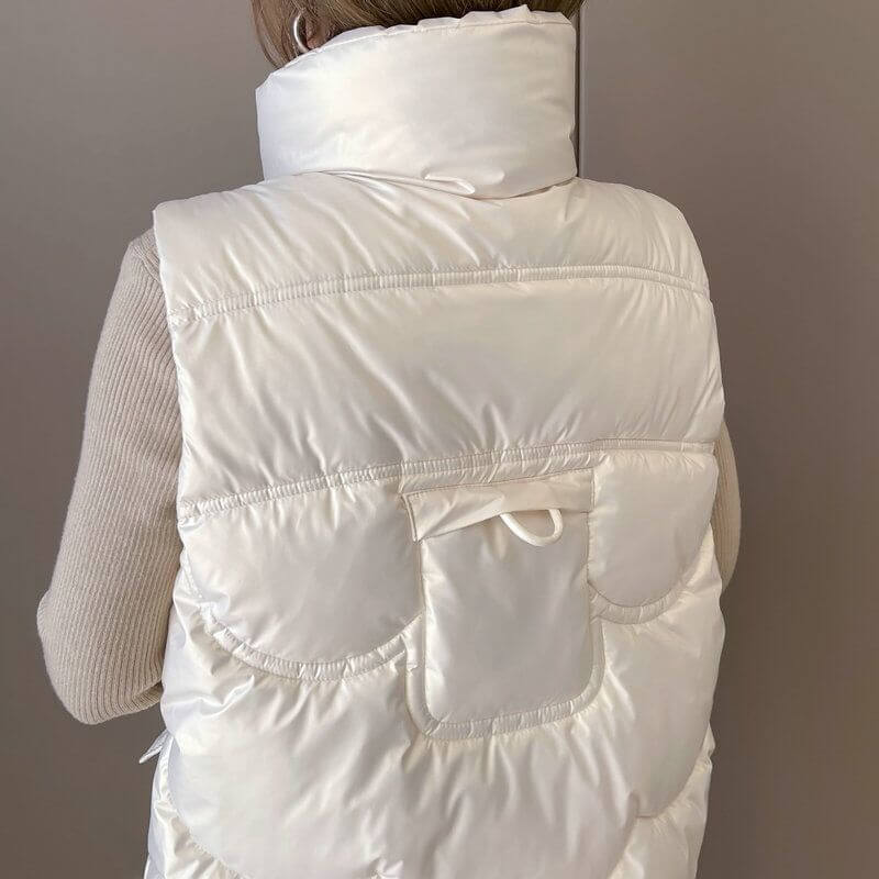 Colete Feminino Puffer Branco 6