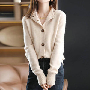 Cardigan Feminino com Botões Branco 1