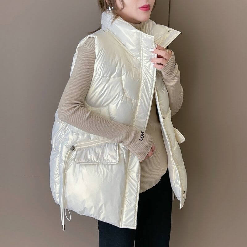 Colete Feminino Puffer Branco 5