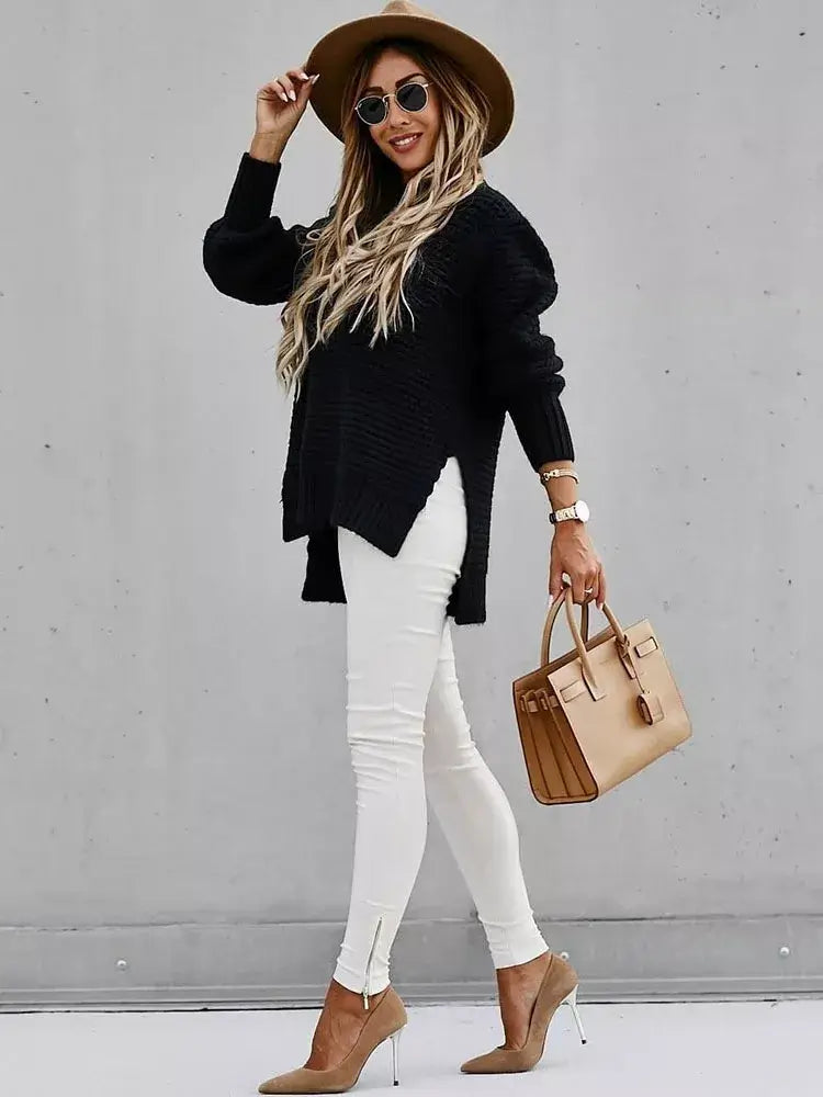 Suéter Feminino de Tricot Preto 3