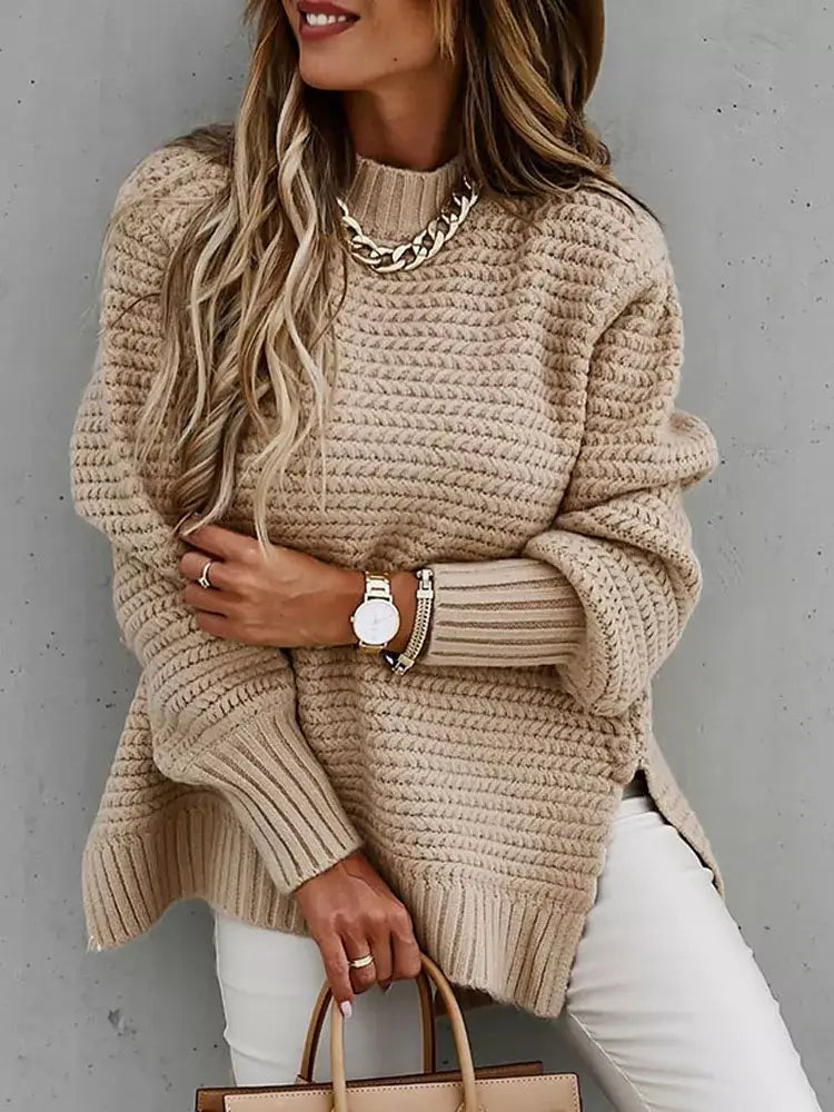 Suéter Feminino de Tricot  Bege 1